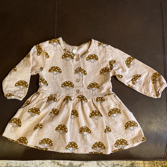 Rylee + Cru Mushroom Button-up Dress and Bloomers 6-12m - Picture 4 of 5